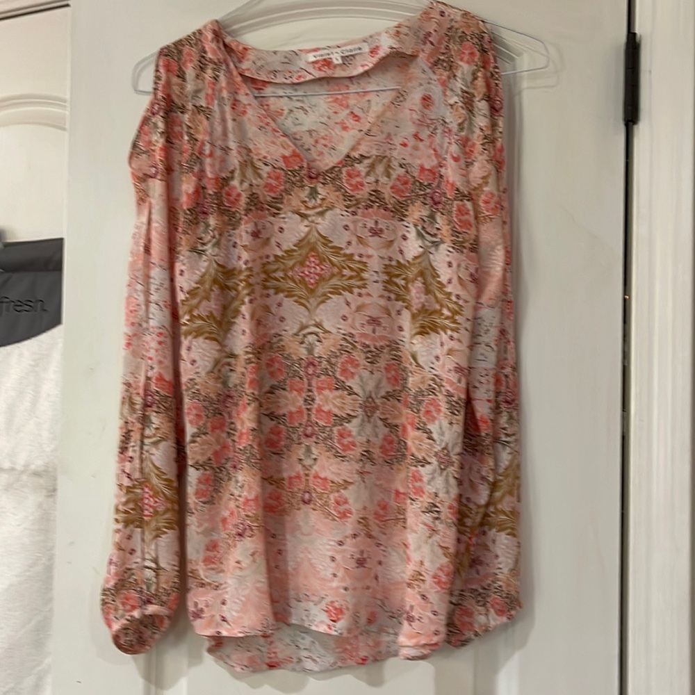 Violet Claire size small silky blouse with split sleeves